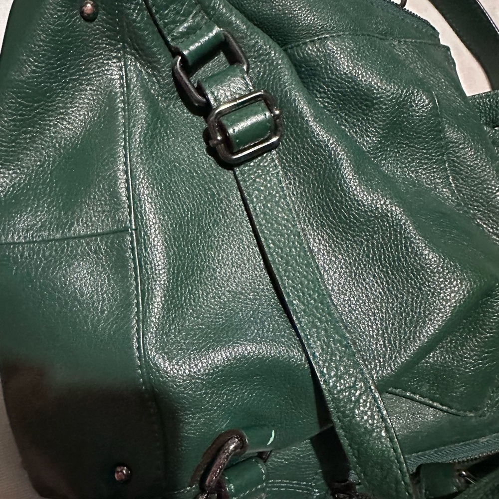 Amy Kestenberg Leather Backpack/Purse with Chain Detail - Picture 11 of 14